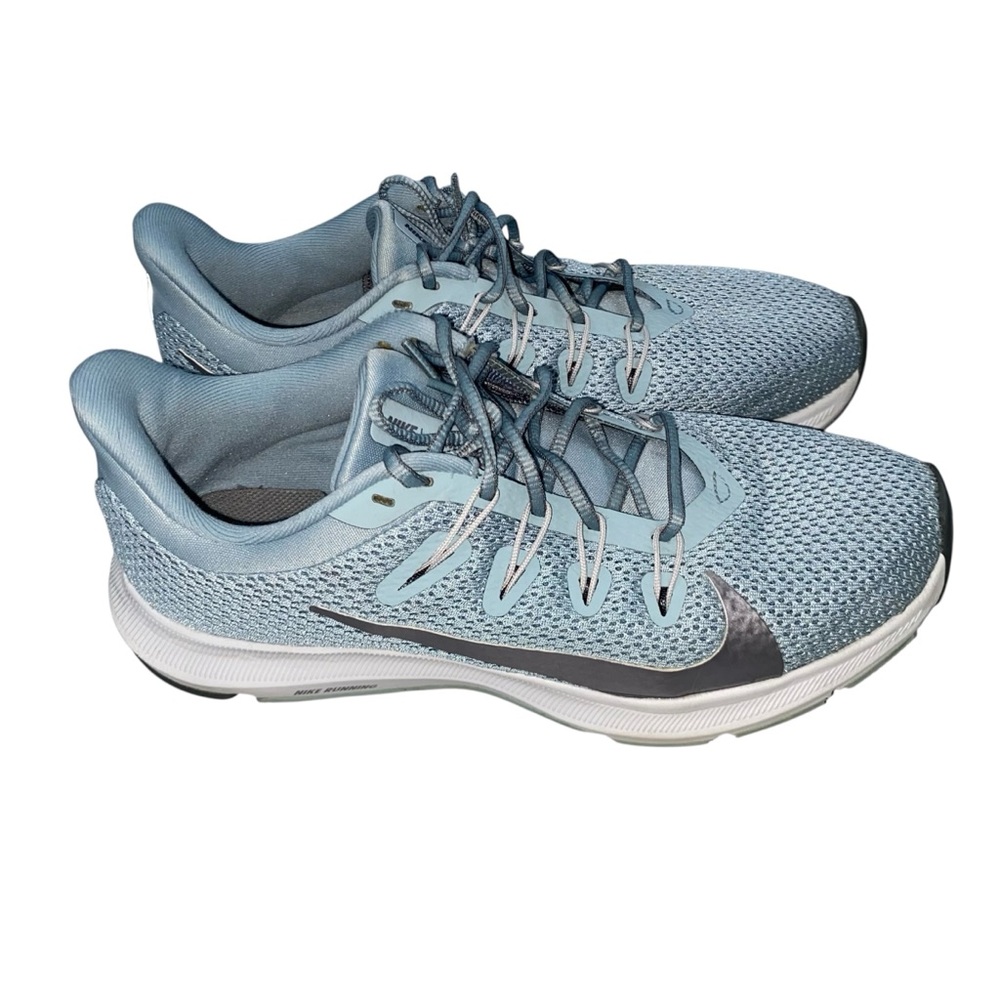 Nike Quest 2 Running Athletic Shoes Size 7 Ocean Blue Cube Breathable Cushion